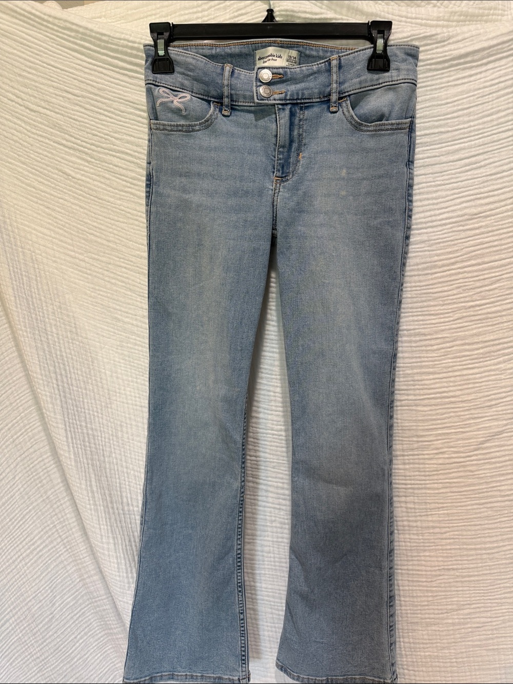 abercrombie kids Light Wash Flare Jeans